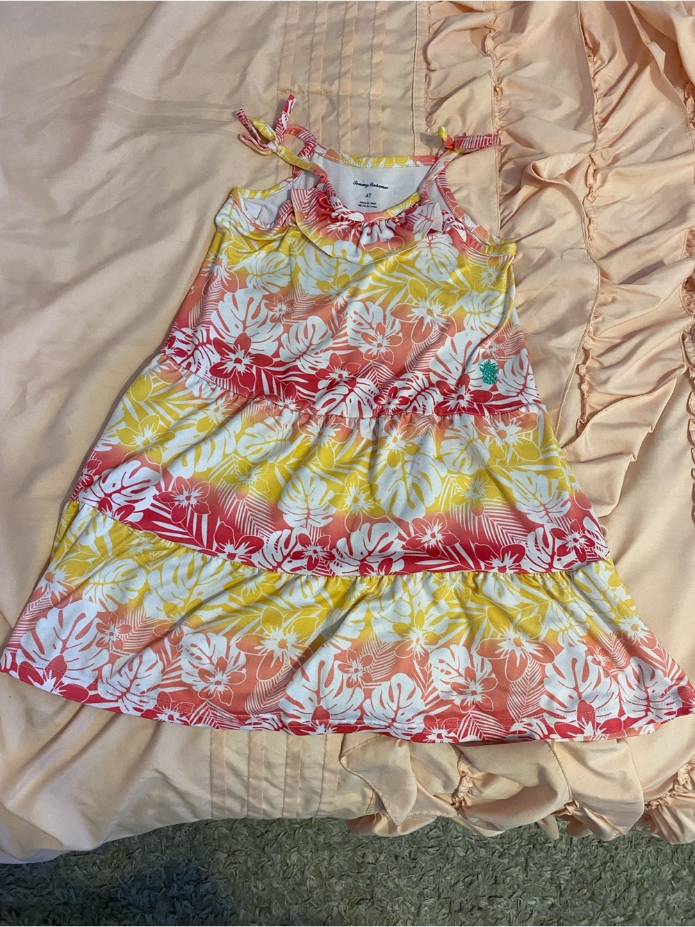Tommy Bahama Tropical Print Girls Sundress